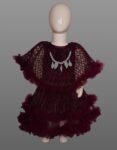 VishwaJanani Pinkish-Red Frock