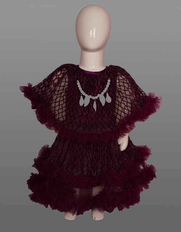 VishwaJanani Pinkish-Red Frock