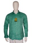 Vishwajanani Mens Green Full Sleeve Shirt