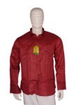 Vishwajanani Mens Red Full Sleeve Shirt
