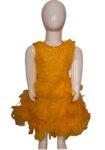 Vishwajanani Radiant Golden Bell Kids Frock
