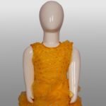Vishwajanani Radiant Golden Bell Kids Frock