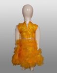 Vishwajanani Radiant Golden Bell Kids Frock