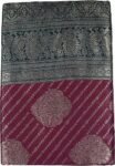 VISHWA JANANI Handcrafted Saree, Multi-Colour Printed Pattern, 6 Metres