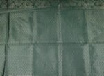 VISHWA JANANI Handwoven Silk Saree with Intricate Geometric Patterns, Pink and Green