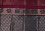 VISHWA JANANI Maroon and Green Floral Printed Saree for Women